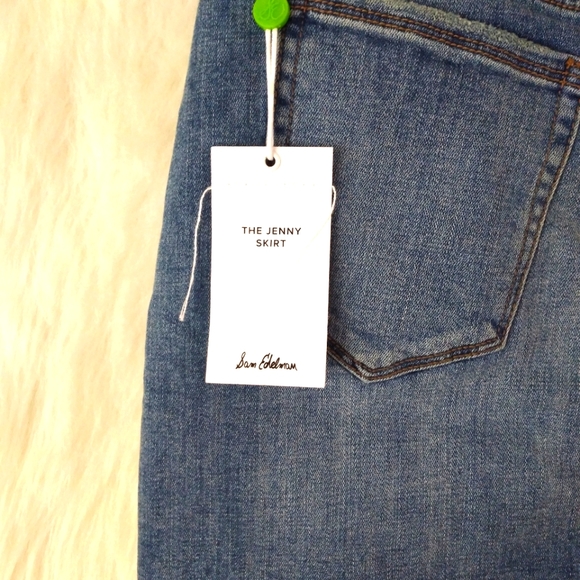 Sam Edelman Denim Mini Jenny Skirt Size 00/24 - Picture 10 of 13